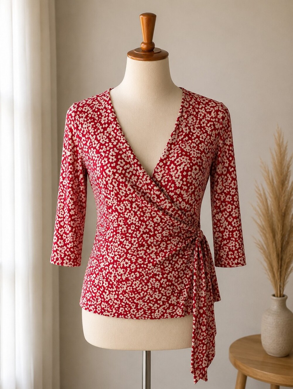 Banana Republic Wrap Top – Women’s Size M ❤️🤍